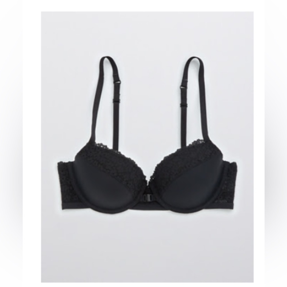 NWT AERIE REAL HAPPY DEMI LIGHTLY LINED LACE BRA